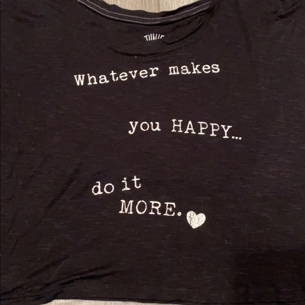 Junie and Jade Whatever Makes You Happy Crop Shirt - Picture 3 of 5
